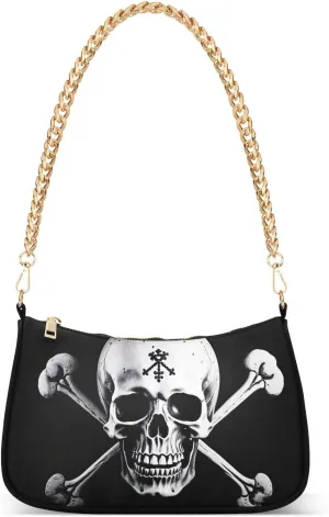 Traditional Hawaiian Style Floral Shoulder Bag with Zipper, Trendy Shoulder Purse