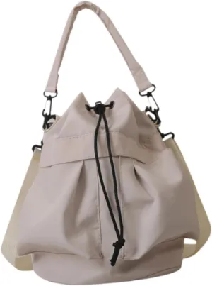 Trendy Bucket Bag for Women with Drawstring Closure