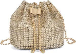 Trendy Shoulder Purse Drawstring Bucket Bag Show Your Charm