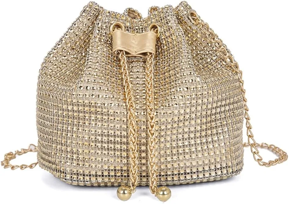 Trendy Shoulder Purse Drawstring Bucket Bag Show Your Charm