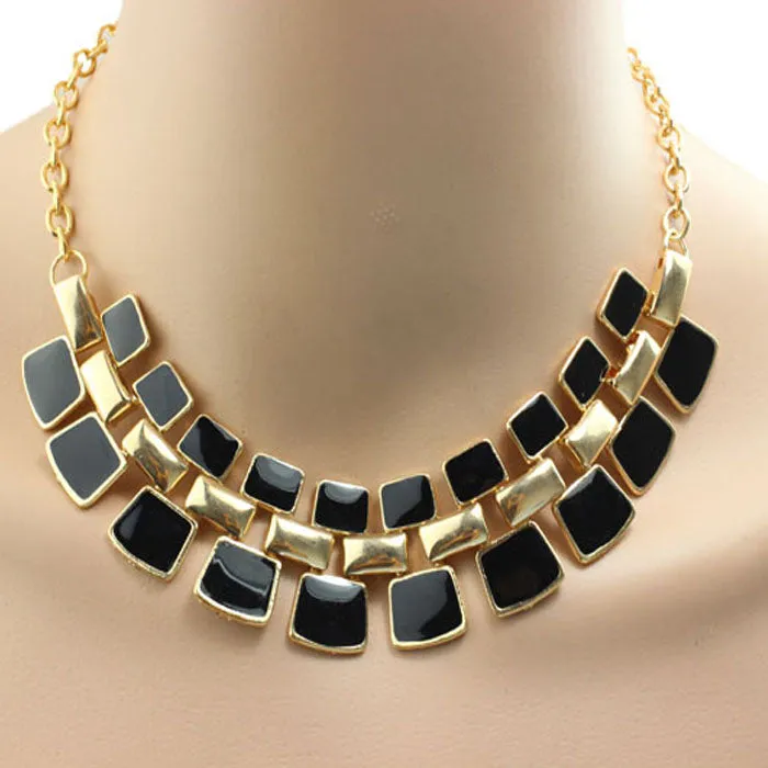 Trendy Square Link Chain Necklace
