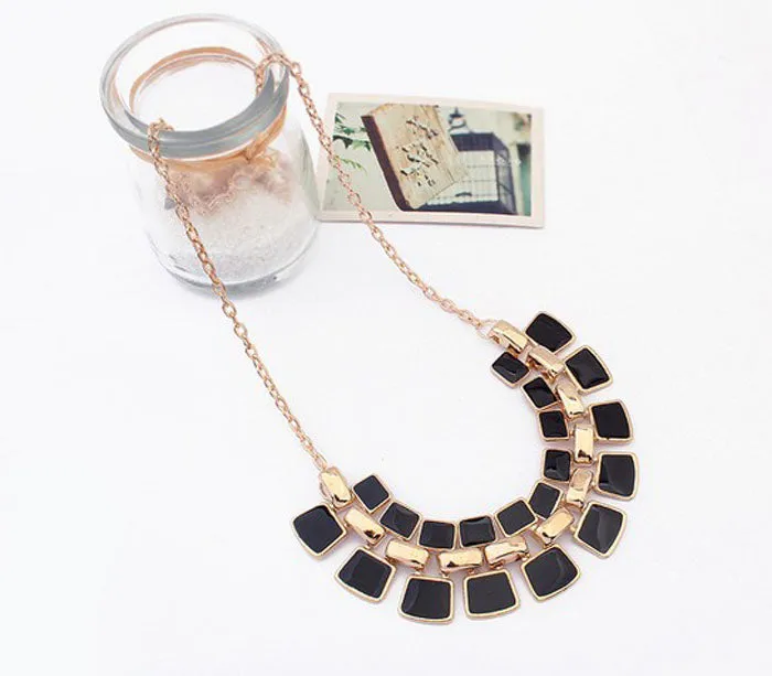 Trendy Square Link Chain Necklace