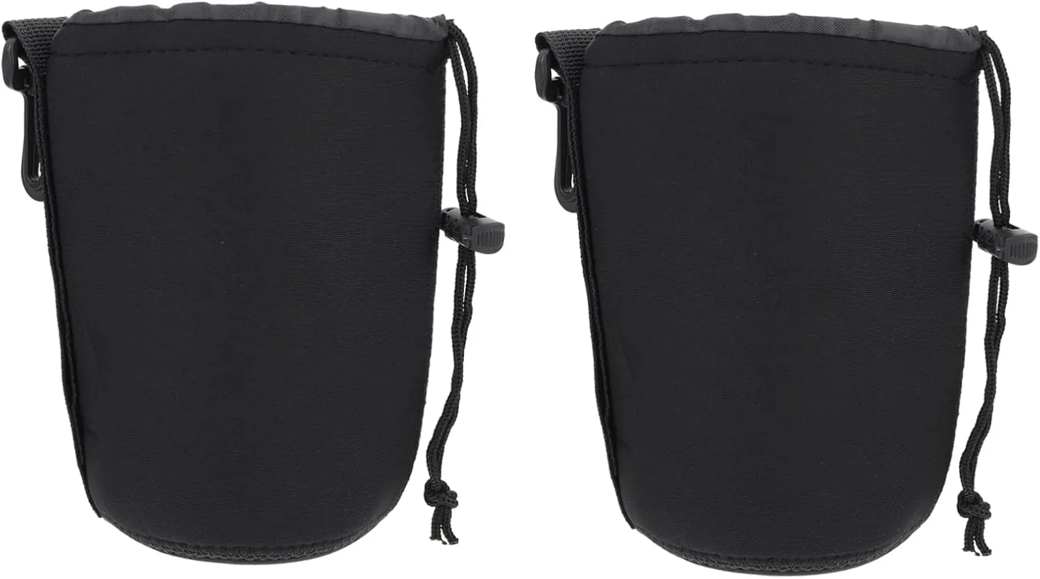 Vaguelly 2 Pcs Neoprene Lens Bags Pouches Camera Filter Pouch Lightweight and Elastic for Dslr Cameras