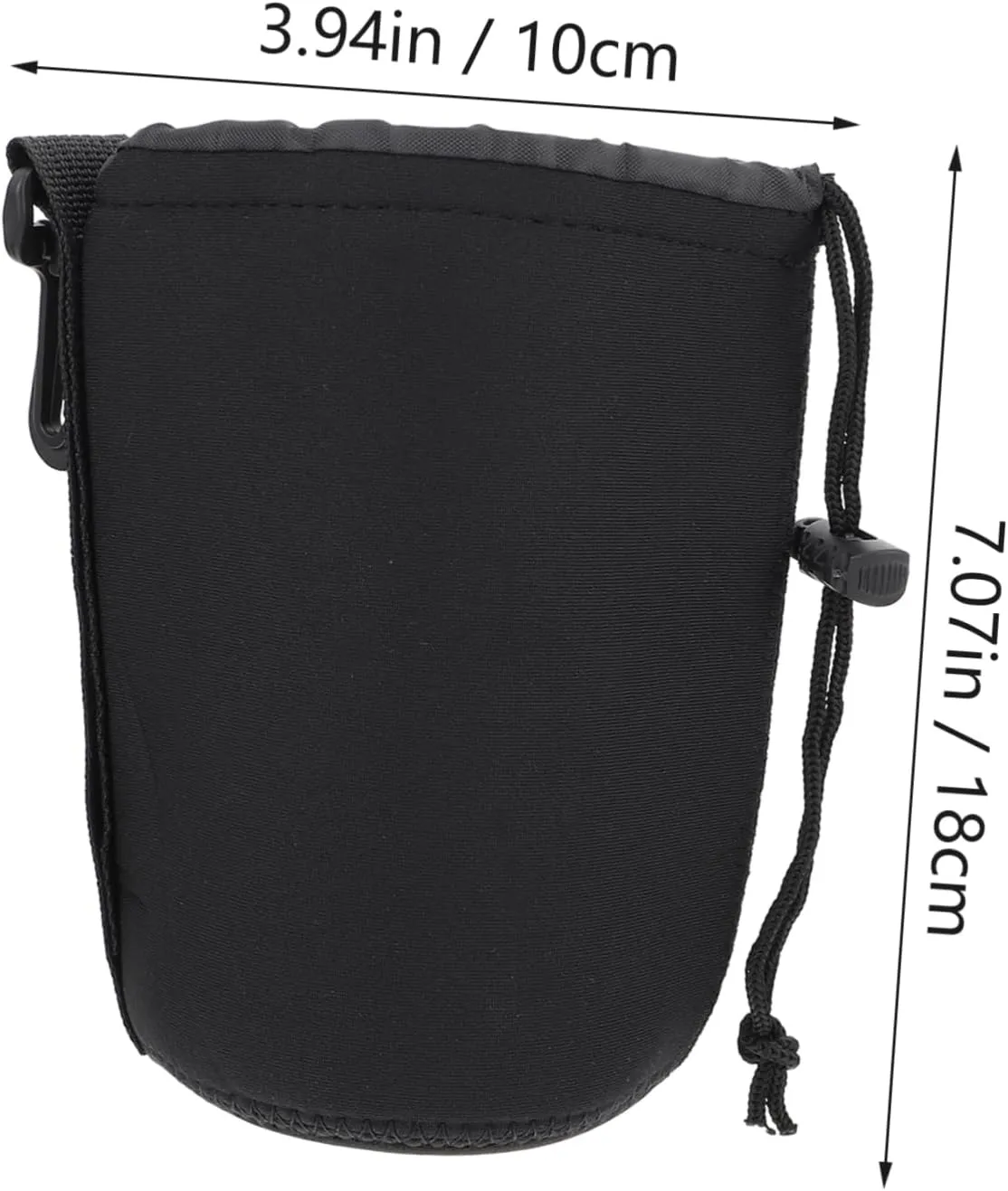 Vaguelly 2 Pcs Neoprene Lens Bags Pouches Camera Filter Pouch Lightweight and Elastic for Dslr Cameras