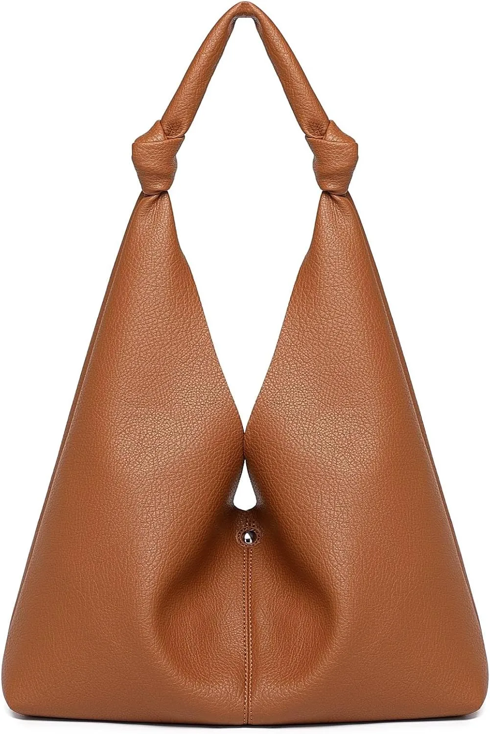 Vegan Leather Hobo Purses set, Slouchy Shoulder Bag Knotted Hobo Bags for Women with a small purse