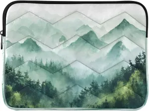 Watercolor Mountain Landscape Pattern Laptop Inner Bag, Laptop Case, Computer Sleeve, Lightweight and Easy to Carry, Suitable for 13-14inch Laptops
