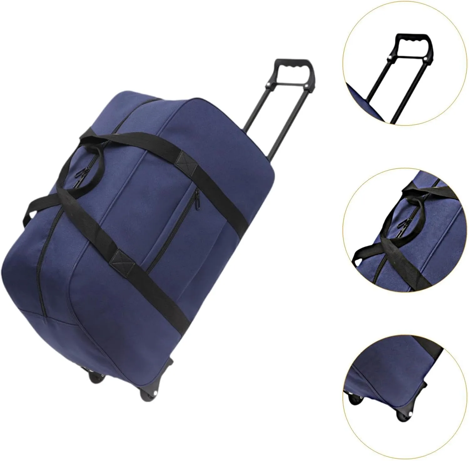 Wheeled Seed Bag Trolley Case Men Women Multifunctional Handbag Suitcase Rolling Travel Bag for Beach Sports Trips Outdoors, blue