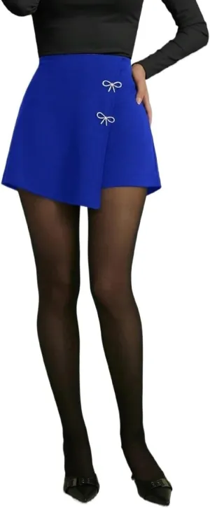 Women Summer Casual 2025 Fashion Trendy Skorts Asymmetrical Skort