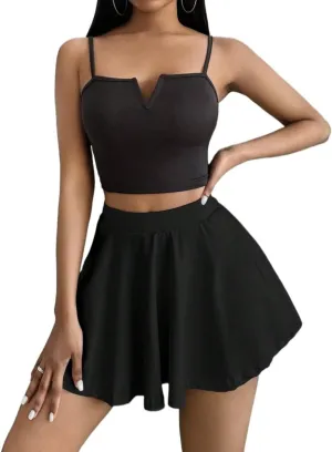 Women Summer Casual 2025 Fashion Trendy Skorts Casual Skort
