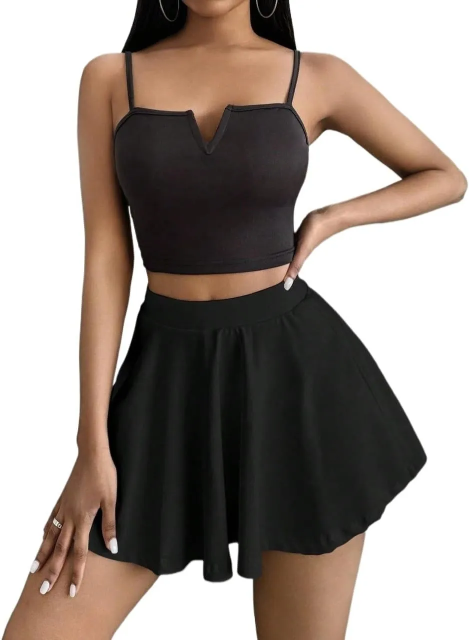 Women Summer Casual 2025 Fashion Trendy Skorts Casual Skort