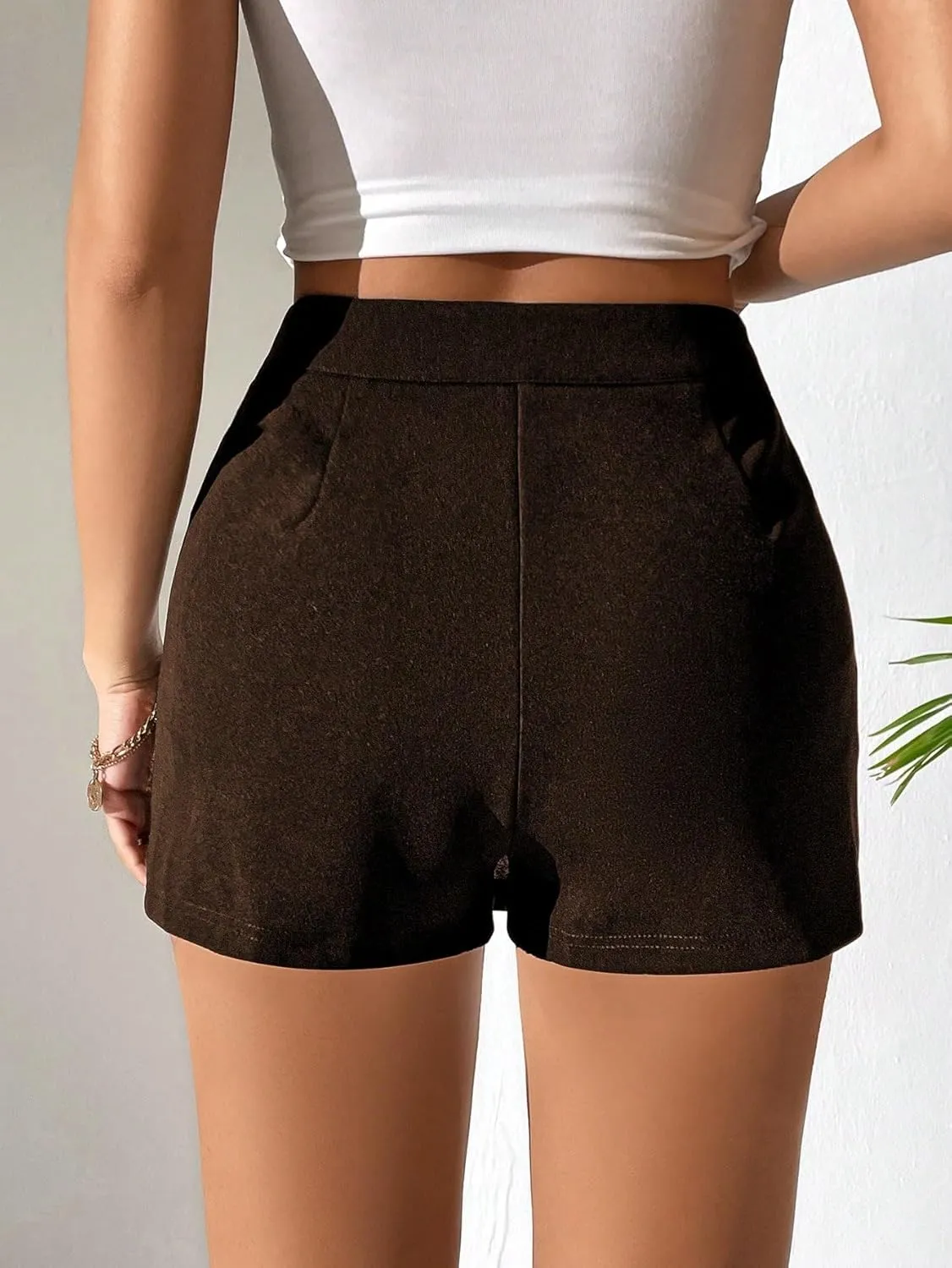 Women Summer Casual 2025 Fashion Trendy Skorts Slit Skort