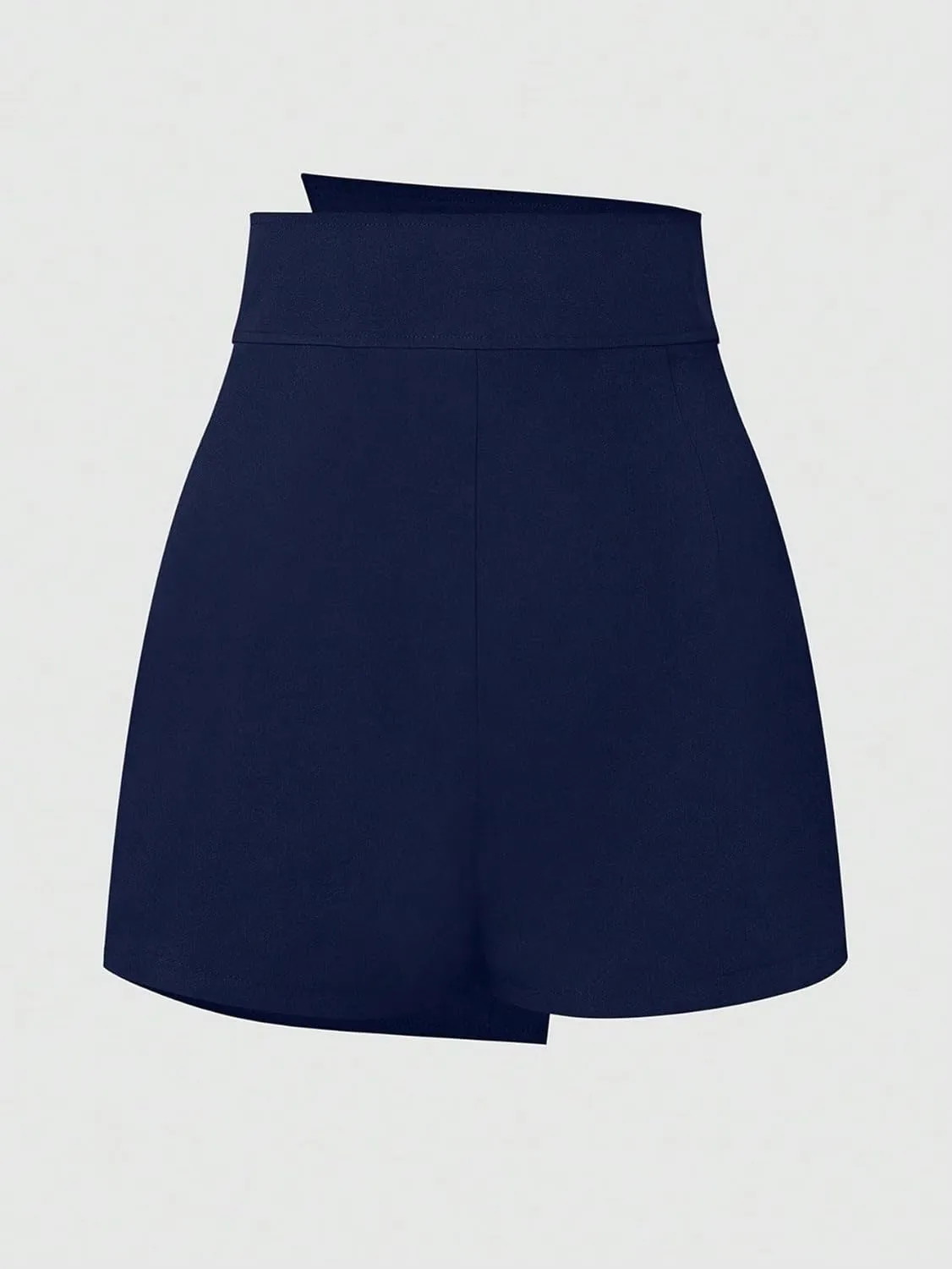 Women Summer Casual 2025 Fashion Trendy Skorts Solid Color Skort