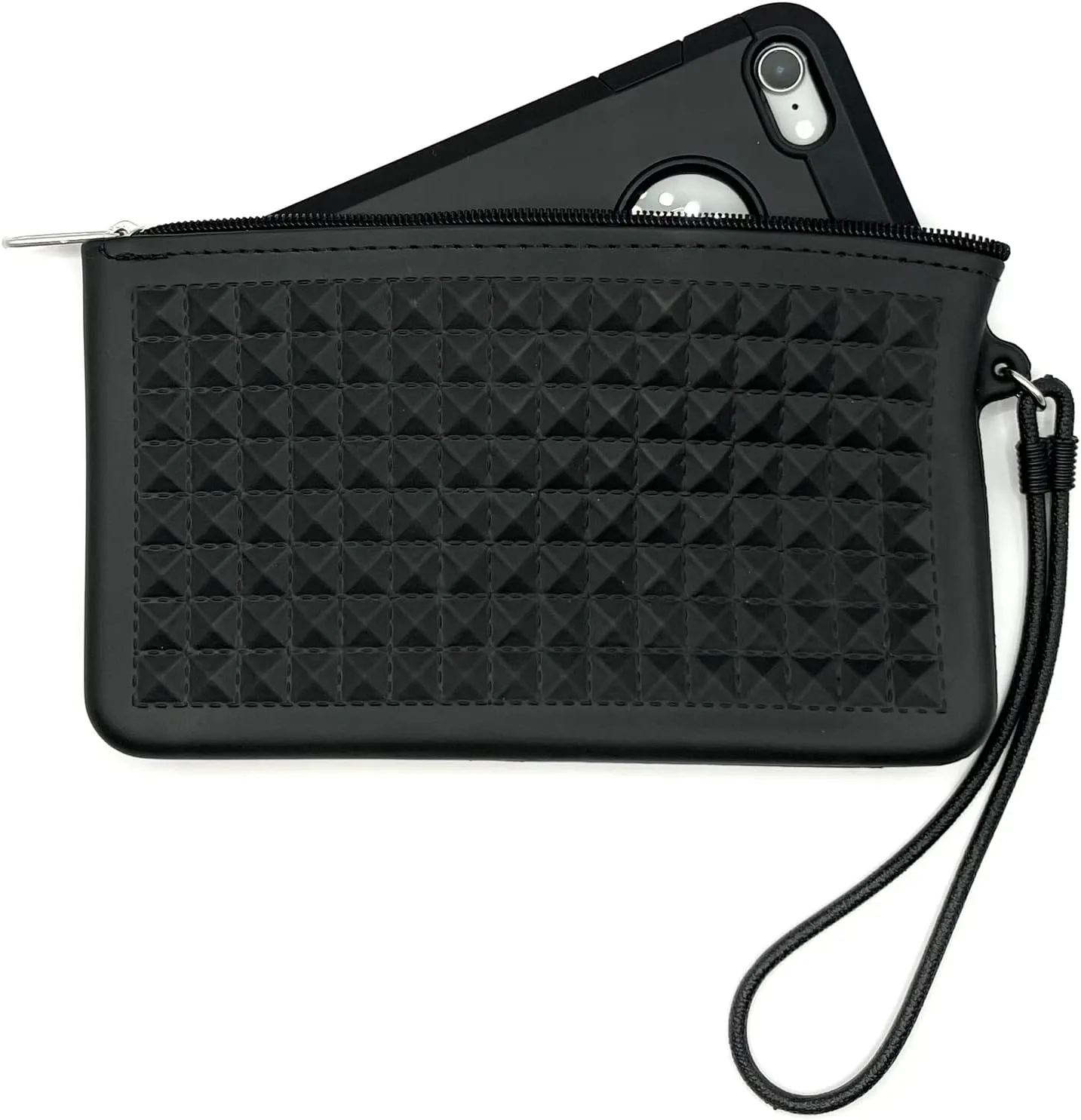 Women's Pyramids Plastic Wristlet Wallet | Vegan
