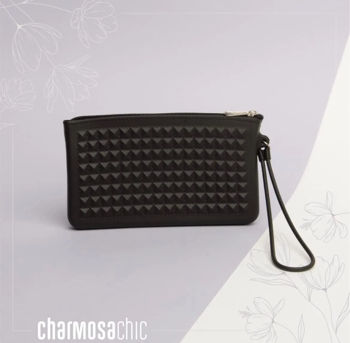 Women's Pyramids Plastic Wristlet Wallet | Vegan