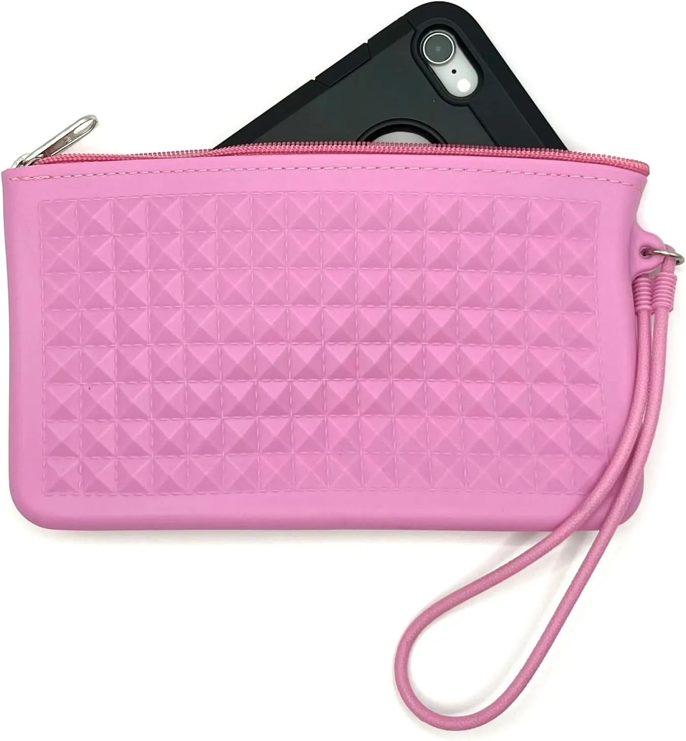Women's Pyramids Plastic Wristlet Wallet | Vegan