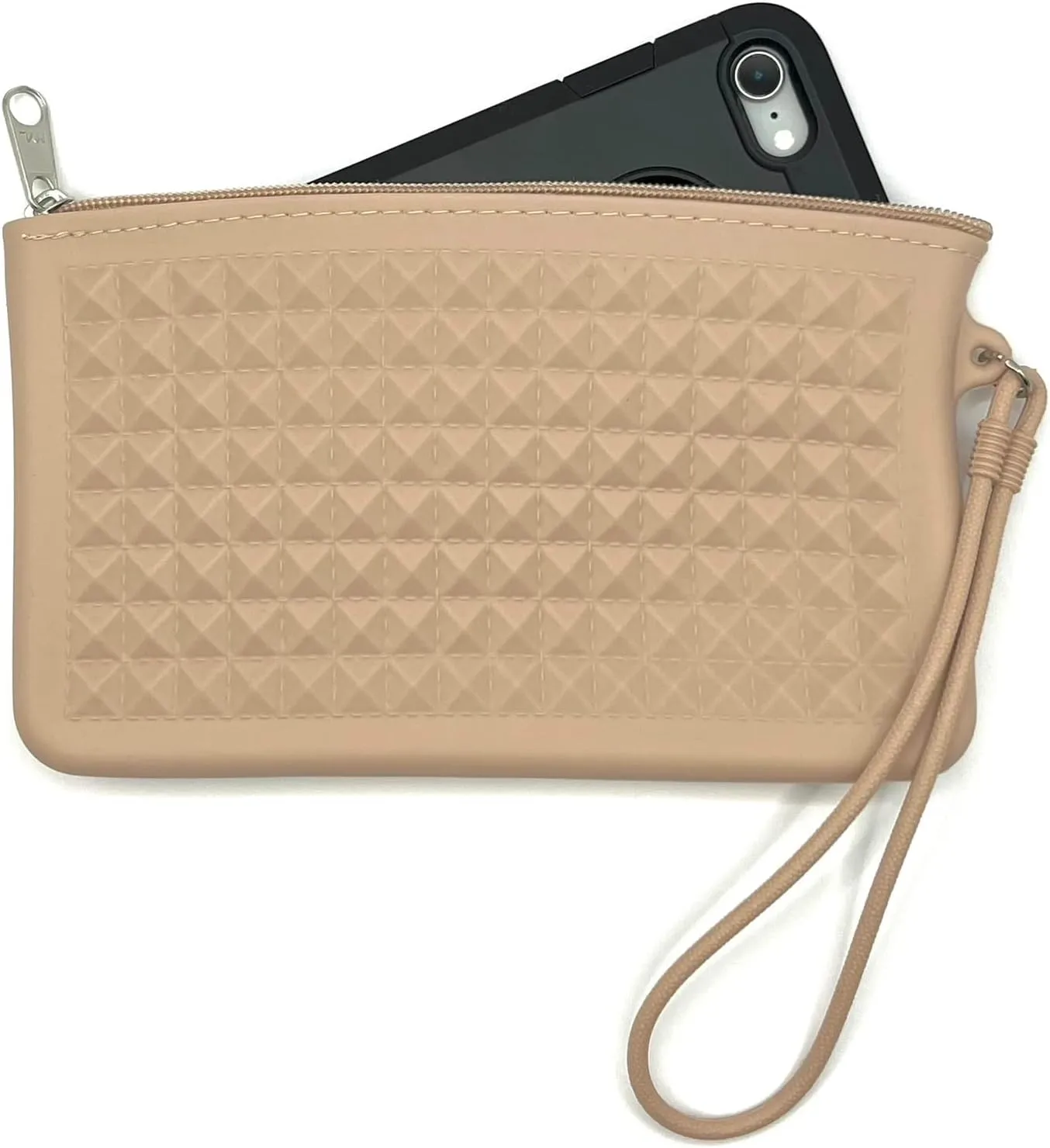 Women's Pyramids Plastic Wristlet Wallet | Vegan