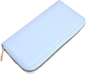 womens wallet large capacity Coin Purse Long Women'S Handbag Zipper Wallet Versatile Atmospheric Small Wallet wallet women womens wallet women's wallets, card cases & money organizers (Light blue)