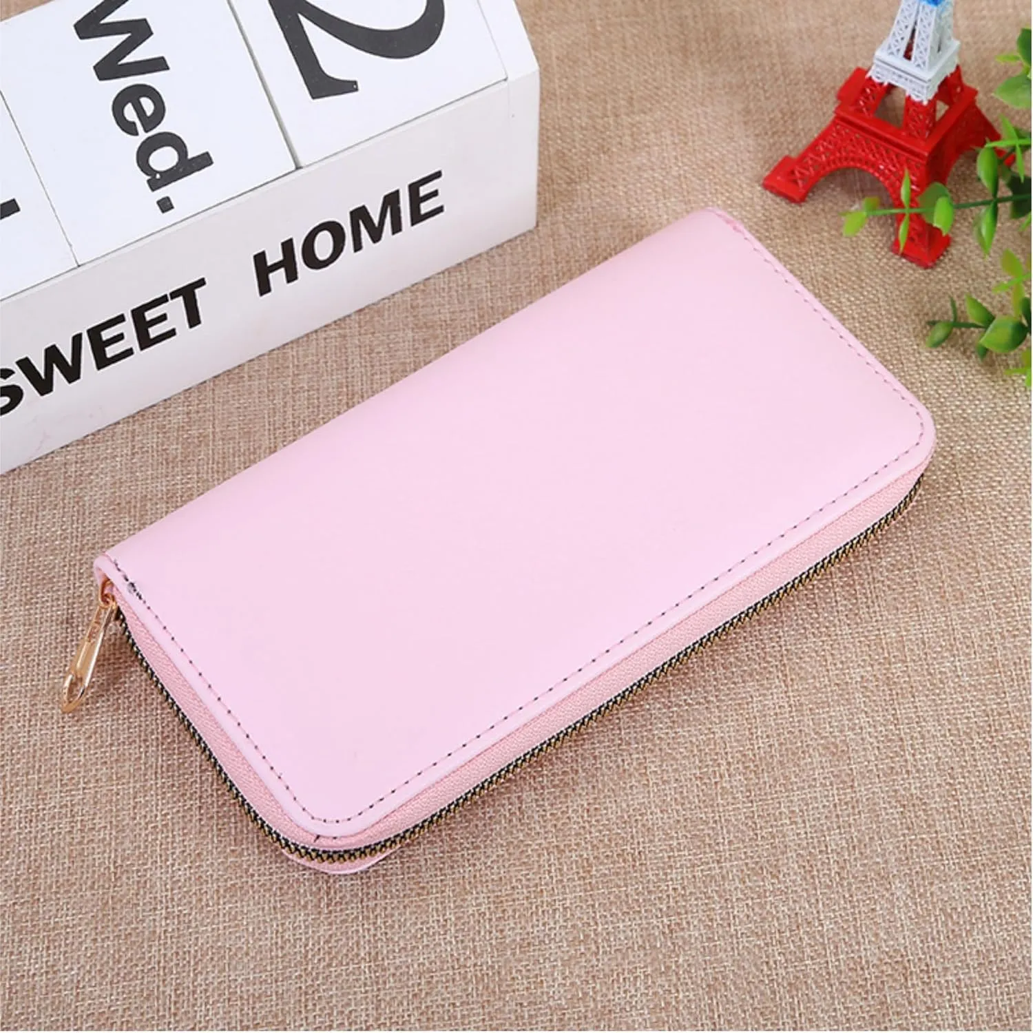 womens wallet large capacity Coin Purse Long Women'S Handbag Zipper Wallet Versatile Atmospheric Small Wallet wallet women womens wallet women's wallets, card cases & money organizers (Light blue)