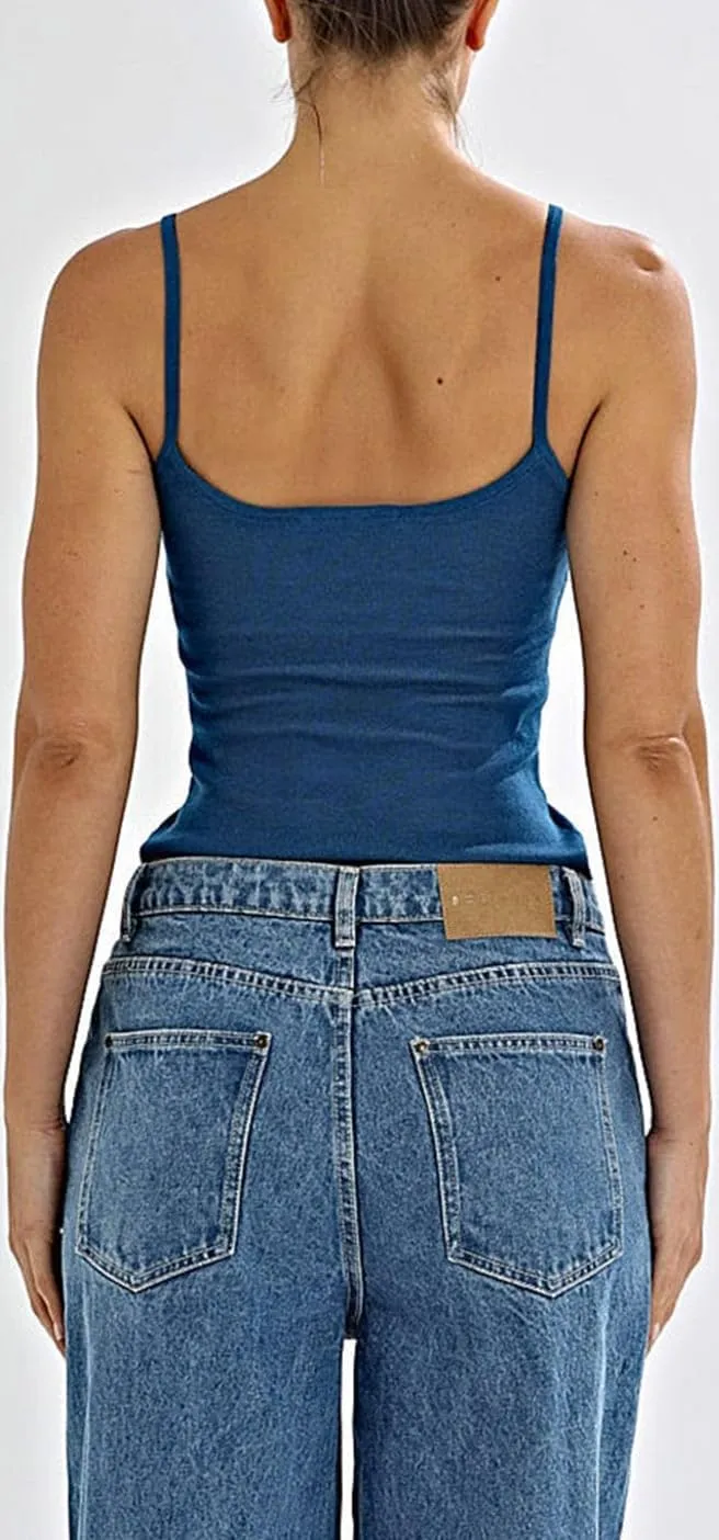 Women's Y2k Knit Crop Tank Tops Spaghetti Strap Backless Camisole Sexy Sleeveless Crochet Going Out Vest Crop Tops