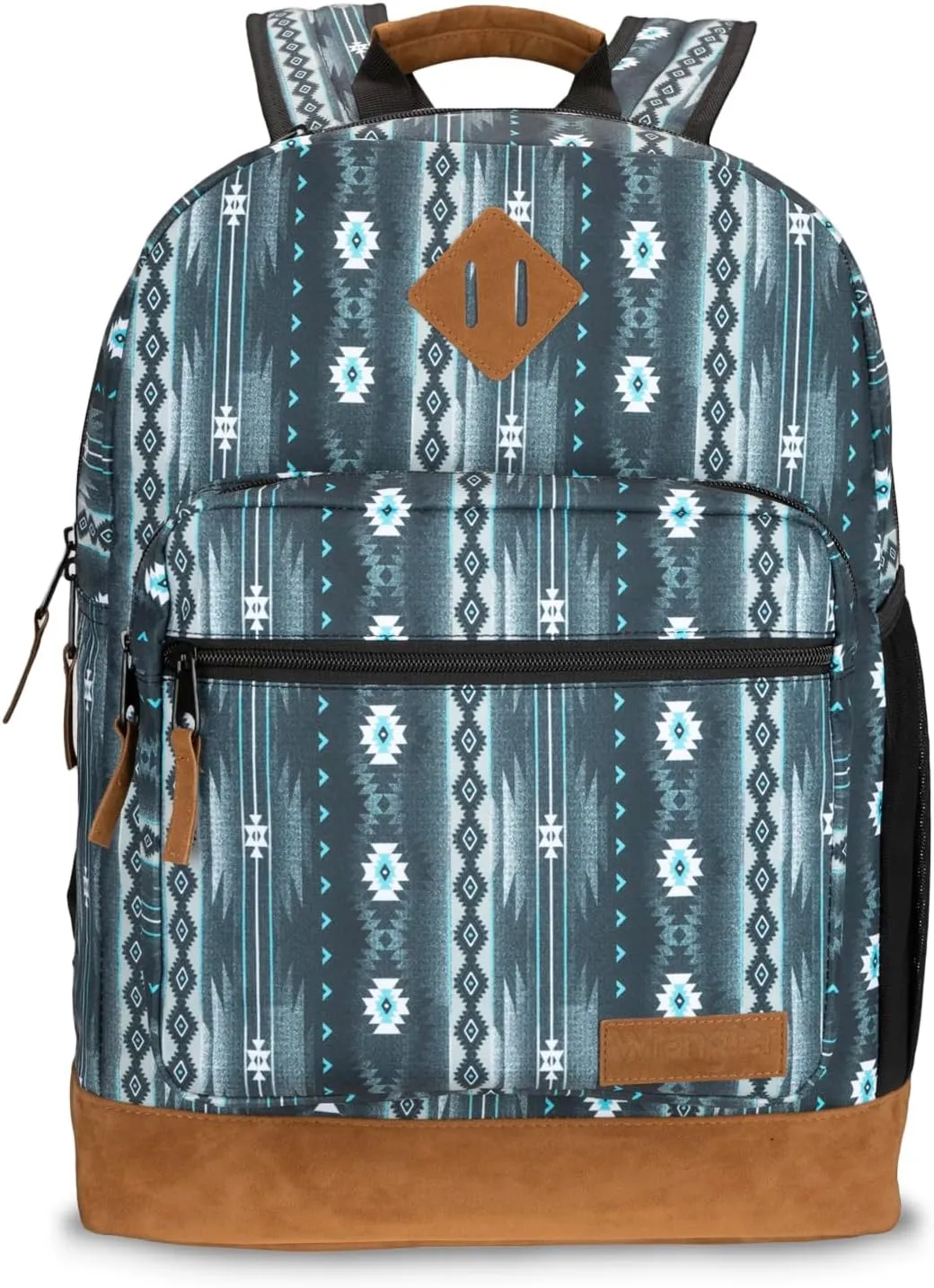 Wrangler Yellowstone Sturdy Backpack for Travel Classic Logo Water Resistant Casual Daypack for Travel with Padded Laptop Notebook Sleeve (New Retro)