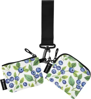 xigua Fresh Blueberries Mini Zip Around Wristlet Wallets,Portable Women Dual Pounch Wristlet Detachable Coin Purse Pouch for Travel Sports Outdoors261