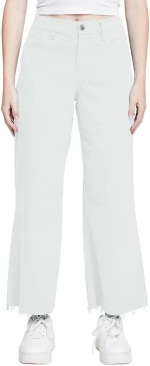 YMI Women's High Rise Cropped Trouser Jeans Wide Leg Fit, P209207