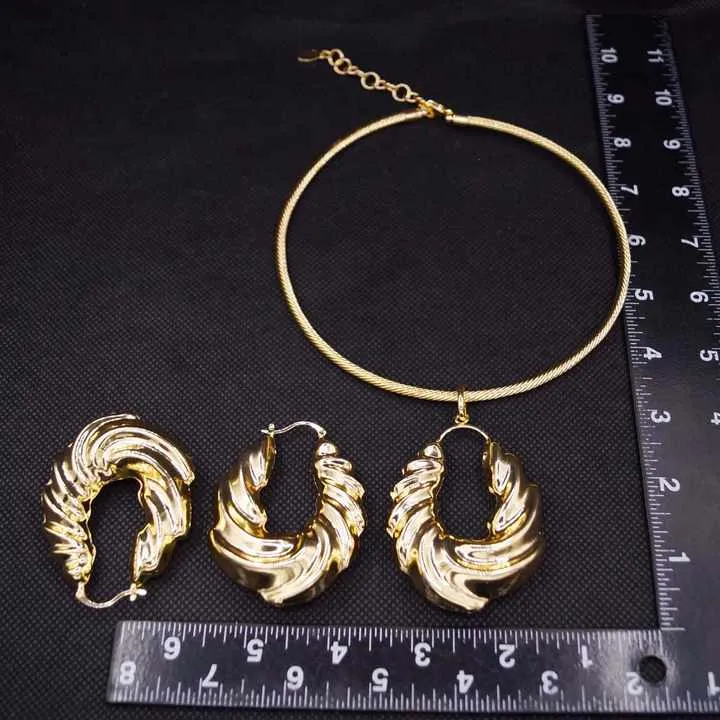 Yulaili Trend Fashion Jewelry Copper Alloy-مجموعة مجوهرات